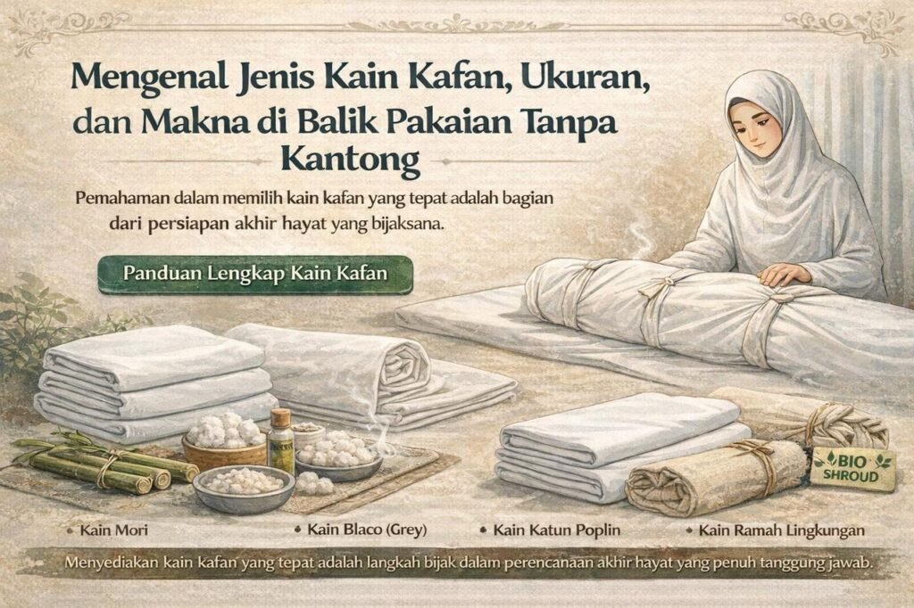 Mengenal Jenis Kain Kafan, Ukuran, dan Makna di Balik Pakaian Tanpa Kantong whatsapp image 2026 02 23 at 20.46.57